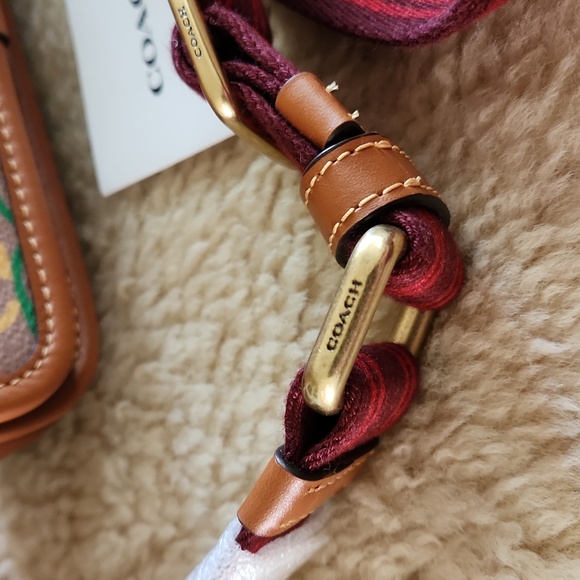 Gorgeous NWT Coach Rainbow Saddle Crossbody Bag with Guitar Strap ❤️🌈💜 - Picture 5 of 16